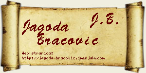 Jagoda Bracović vizit kartica